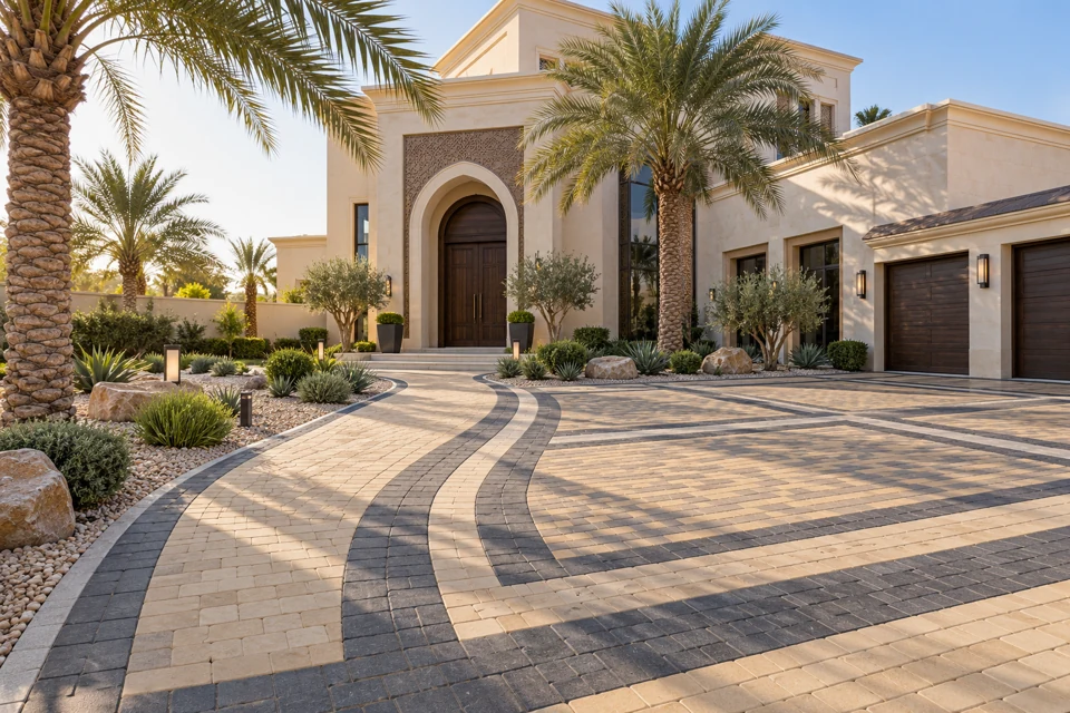 Transform your driveway, Walkway, or Villa entrance &mdash; illustrative service image